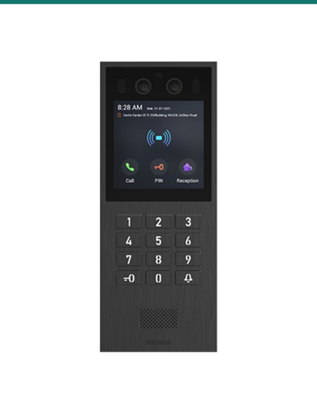Akuvox Vandal resistant SIP video doorphone with press button keypad — AK-X912K