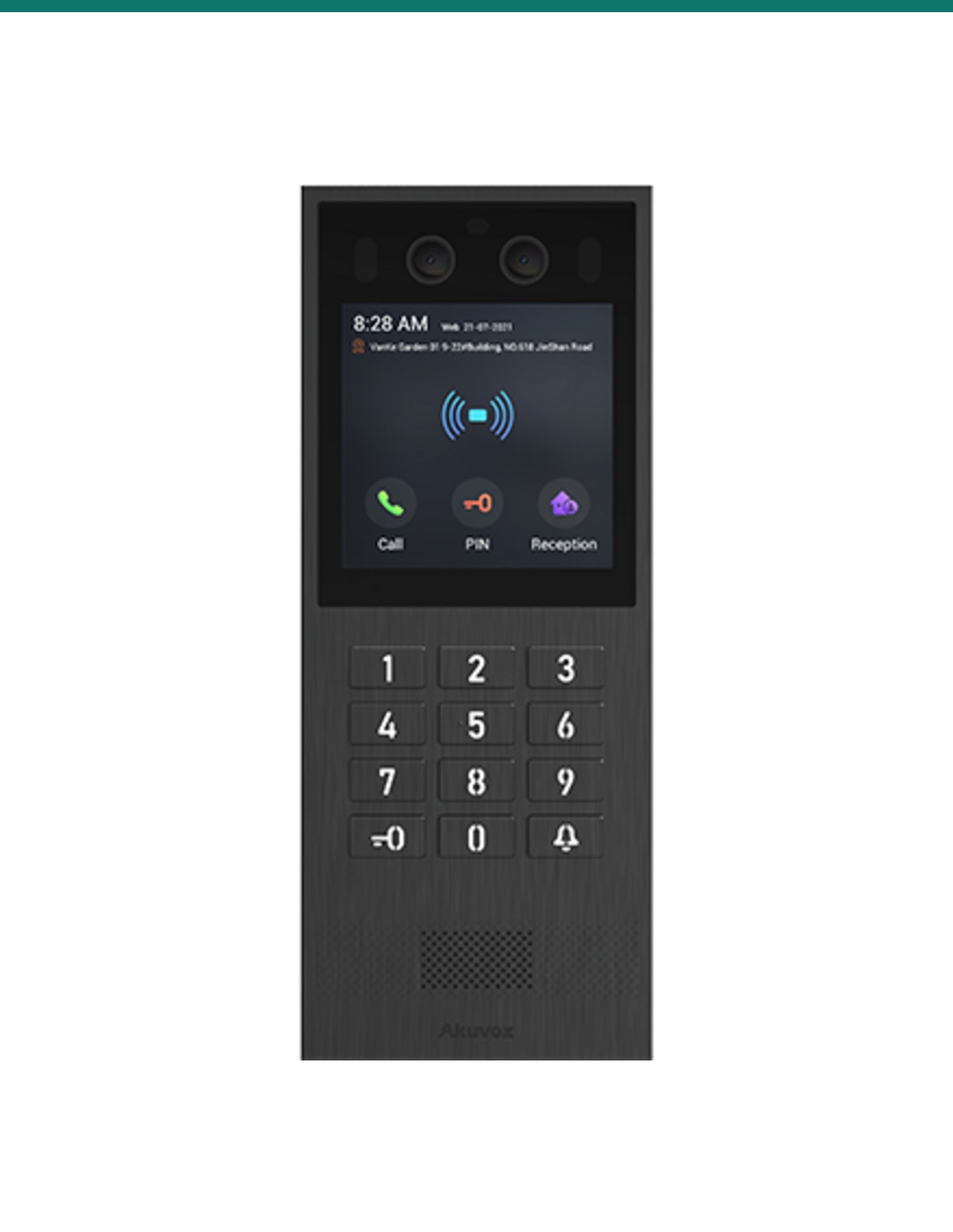 Akuvox Vandal resistant SIP video doorphone with press button keypad — AK-X912K