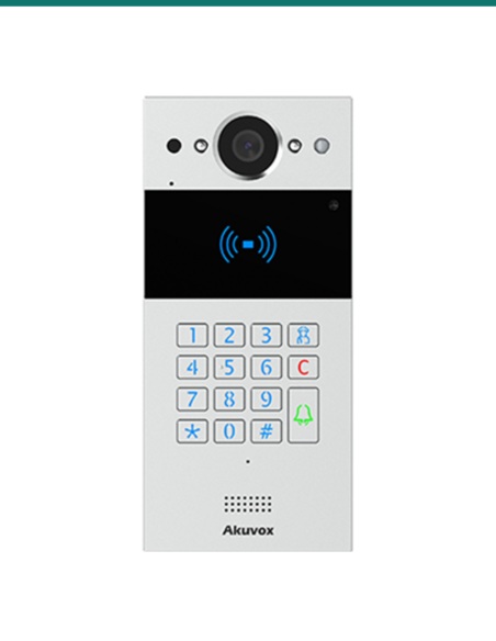 Akuvox 2-wire SIP intercom with keypad and rf card reader — AK-R20K-2