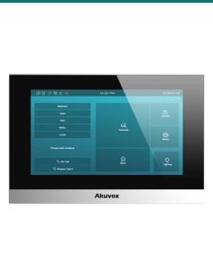 Akuvox 2-wire SIP indoor unit with Wi-Fi in silver Linux version — AK-C313W-2SILVER