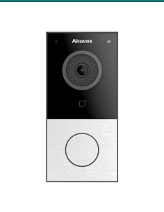 Akuvox 2-wire SIP video door bell with relay — AK-E12S-2-SILVER