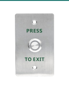 Akuvox Exit button press button with blue light — AK-EB11-SILVER