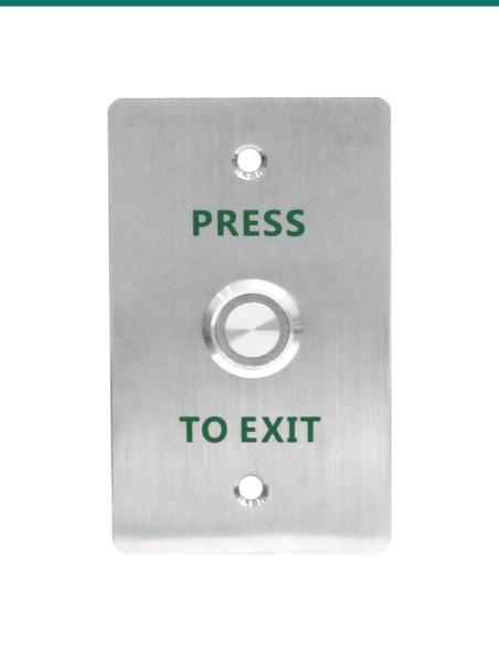 Akuvox Exit button press button with blue light — AK-EB11-SILVER
