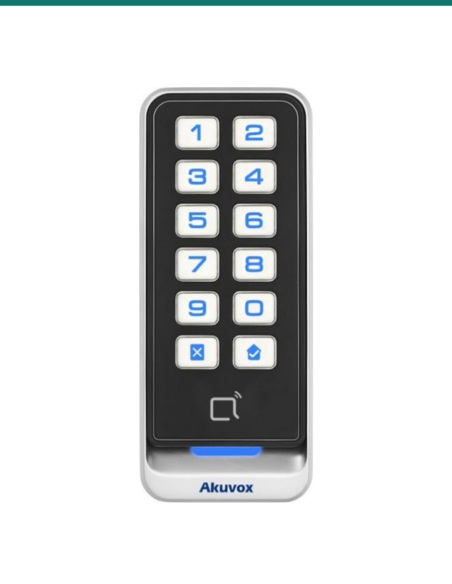 Akuvox aluminium wiegand RFID card reader 13.56mhz & 125khz ip65 — AK-ACR-CRM11