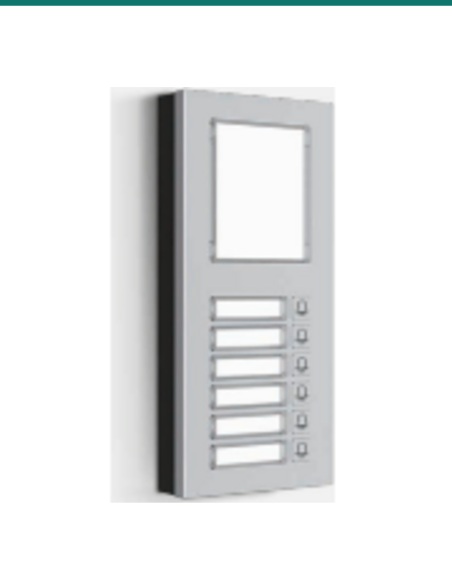 Akuvox Extension keypad 6 nameplates flush mount installation — AK-MD06