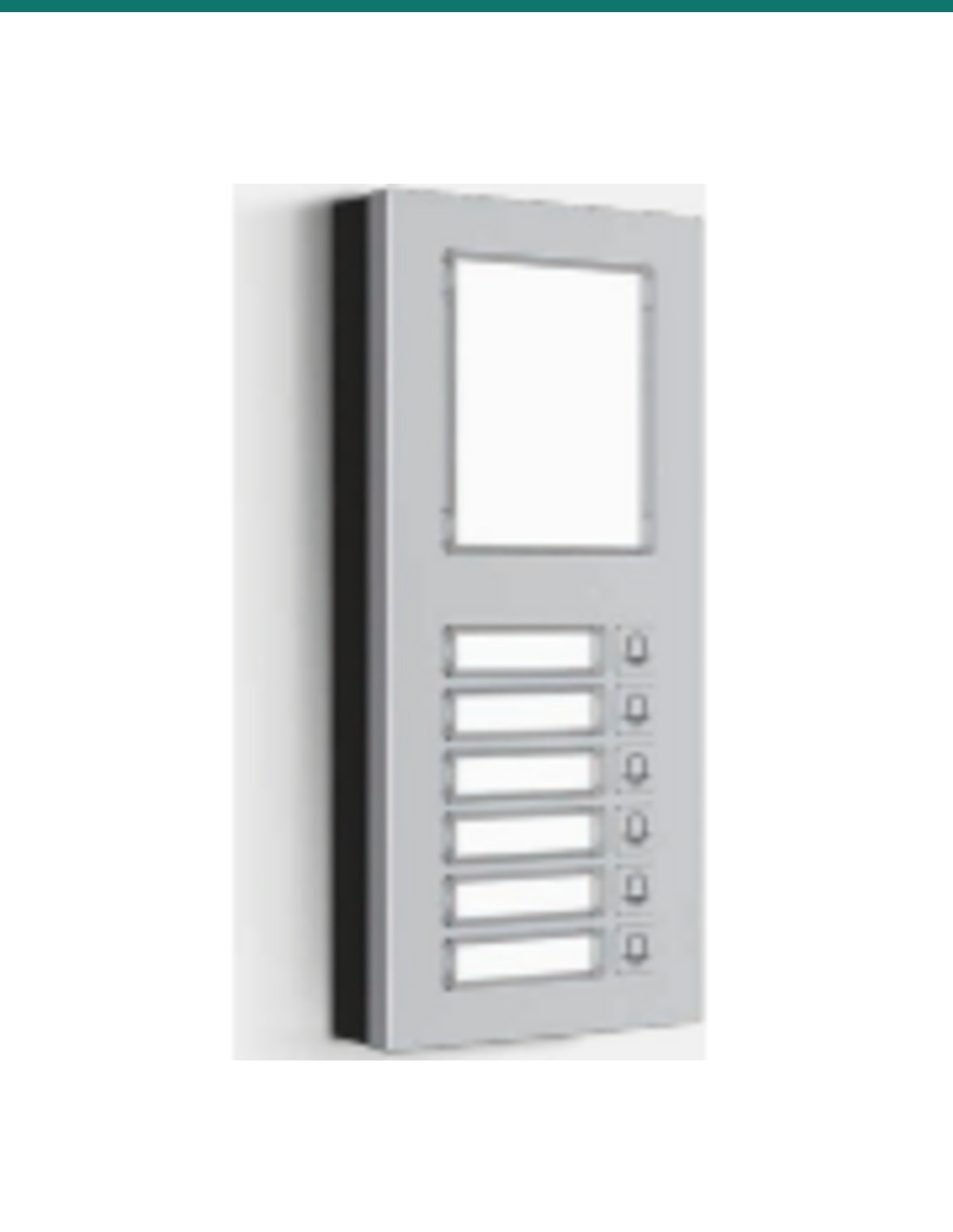 Akuvox Extension keypad 6 nameplates flush mount installation — AK-MD06