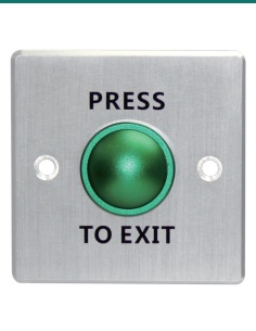 Akuvox Exit button press to exit button — AK-EB12-SILVER