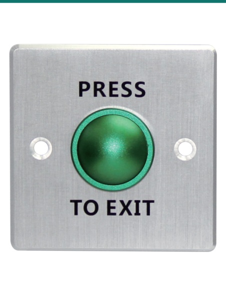 Akuvox Exit button press to exit button — AK-EB12-SILVER