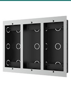Akuvox Three-module in-wall mounting box for md06 md12 — AK-MD3M-INWALLK