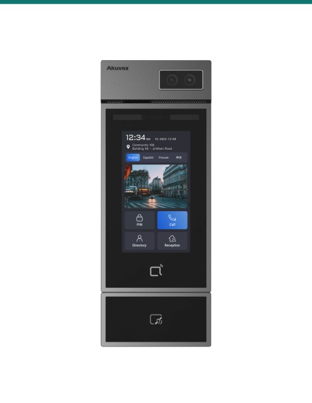 Akuvox Facial recognition door phone expandable with induction loop module — AK-S535-IL-KIT