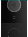 Akuvox E12W black — SIP video doorbell front view