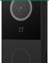 Akuvox E12W black — three-quarter angle