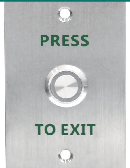 Akuvox Exit Button Press Button With Blue Light — AK-EB11-SILVER