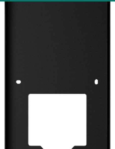Akuvox Black On-Wall Rain Cover For S538 — AK-S538ONWALLH