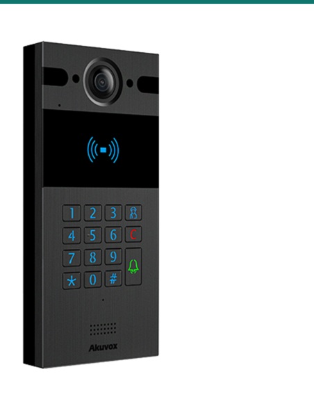 Akuvox SIP Intercom With Keypad And Rf Card Reader Black — AK-R25K-BLACK