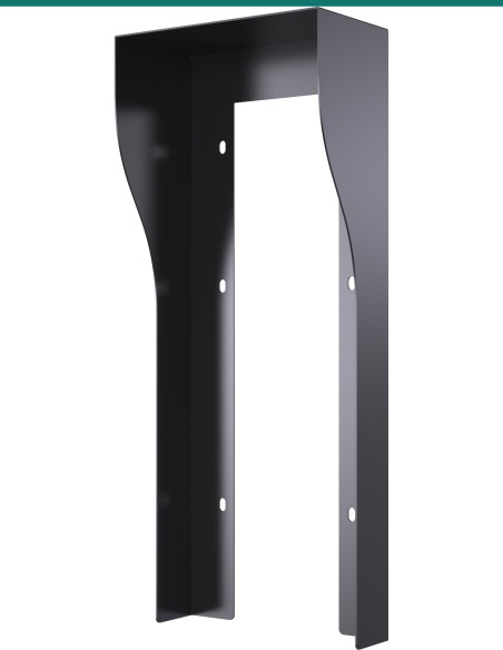 Akuvox R20K/R25K/R20B 2.3.4.5 Buttons On Wall Rain Hood - Black — AK-R20KBONH-BLACK