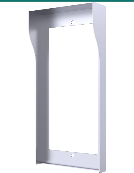 Akuvox R20K/R25K/R20B 2.3.4.5 Buttons In Wall Rain Hood - Silver — AK-R20KBINH