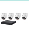 Dahua 8MP Dual Light 4K Kit — 4× HDW3867EM-S-IL-ANZ + 8CH NVR4108HS-8P-AI/ANZ — kit layout. Product shot may differ from the act