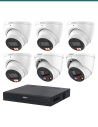 Dahua 8MP Dual Light + TiOC 4K Kit — 4× HDW3867EM + 2× HDW3849H + 8CH NVR — kit layout. Product shot may differ from the actual 