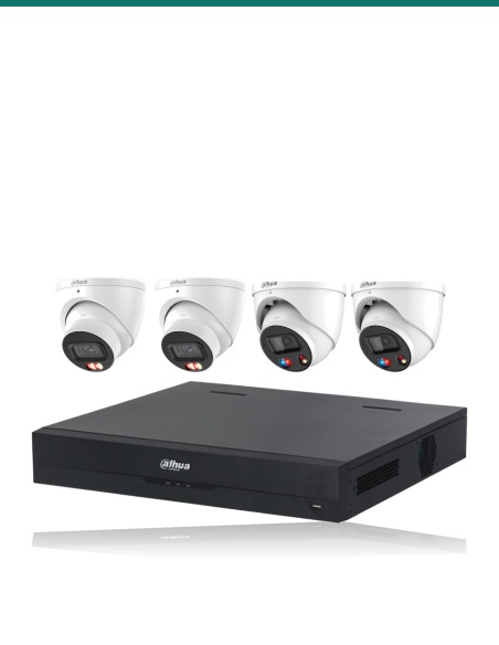 Dahua 8MP Dual Light + TiOC 4K Kit — 2× HDW3867EM + 2× HDW3849H + 8CH NVR