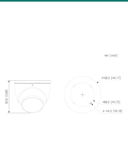 DH-IPC-HDW3867EM-S-IL-ANZ dimension drawing