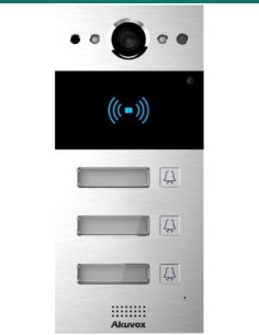 Akuvox R20B three-button SIP video door phone with card reader