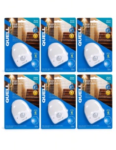 Quell 130730 stair and hallway LED night light 6-pack