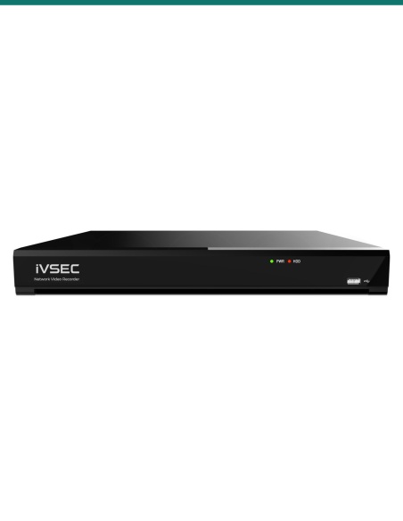 IVSEC IVNR8-8000-2T 8-channel PoE NVR, 2TB — front