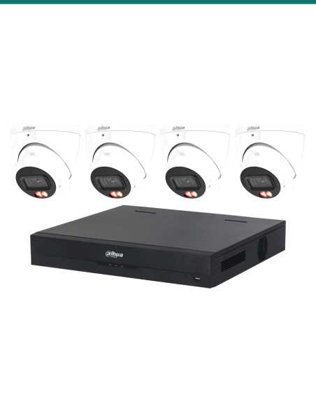 Dahua 8MP Dual Light 4K Kit — 4× HDW3867EM-S-IL-ANZ + 8CH NVR4108HS-8P-AI/ANZ