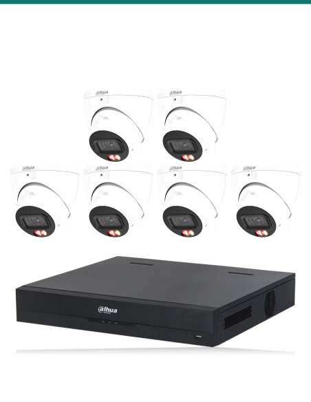 Dahua 8MP Dual Light 4K Kit — 6× HDW3867EM-S-IL-ANZ + 8CH NVR4108HS-8P-AI/ANZ