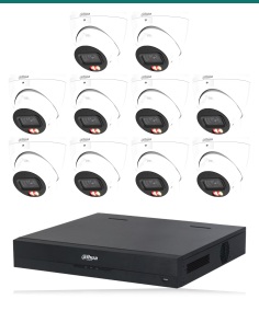 Dahua 10× HDW3867EM-S-IL-ANZ + 16CH NVR kit. Product shot may differ from the actual product.
