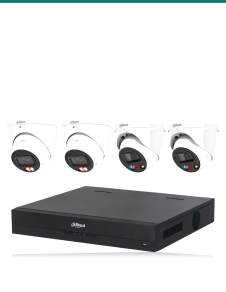 Dahua 8MP Dual Light + TiOC 4K Kit — 2× HDW3867EM + 2× HDW3849H + 8CH NVR