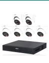 Dahua 4× HDW3867EM + 2× white TiOC + 8CH NVR kit. Product shot may differ from the actual product.
