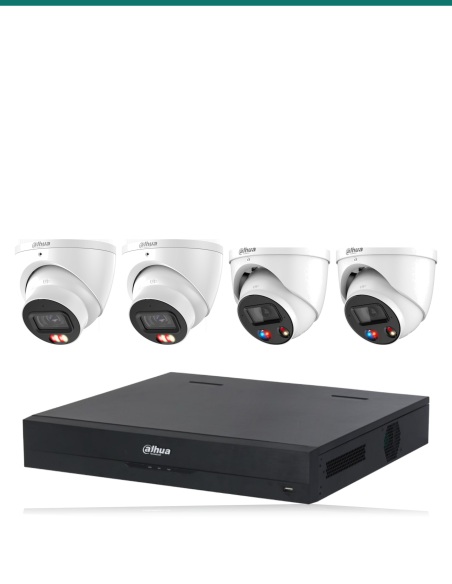 Dahua 8MP Dual Light + TiOC 4K Kit — 2× HDW3867EM + 2× HDW3849H + 8CH NVR
