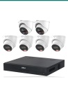 Dahua 4× HDW3867EM + 2× white TiOC + 8CH NVR kit. Product shot may differ from the actual product.