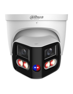 Dahua DH-IPC-PDW3859-A180-AS-PV-ANZ white TiOC eyeball front view with deterrence lights