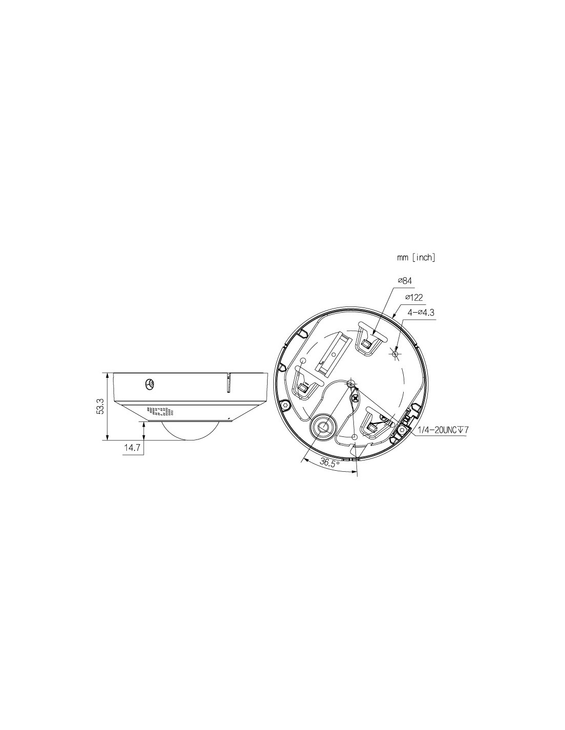 VIP Vision Specialist AI Series 6MP 360° Fisheye VSIPFE-6IR-I