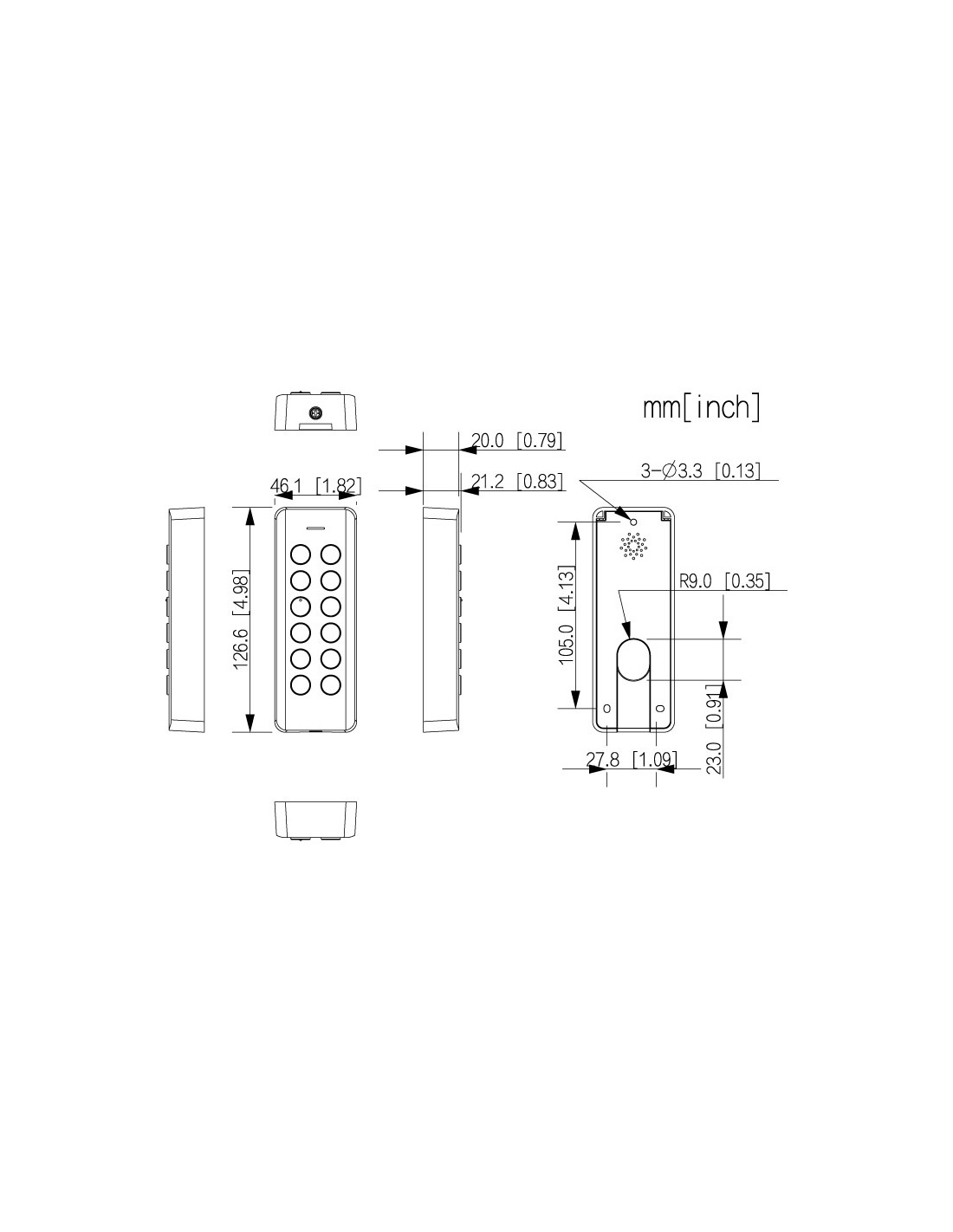 VIP Vision AC-W Series Card & Keypad Reader AC-WRC-CK