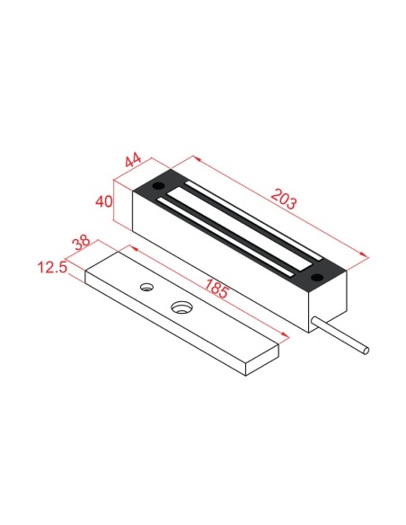 Watchguard Outdoor Surface Mount Magnetic Lock MAGLOC200S