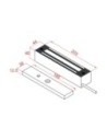 Watchguard Outdoor Surface Mount Magnetic Lock with Lock Sensor (270kg) - MAGLOC200S