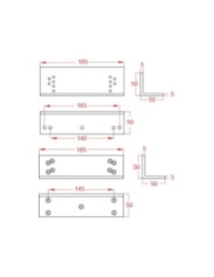 Watchguard Z Bracket for MAGLOC200 Magnetic Locks - MAGLOC-LZ200 2