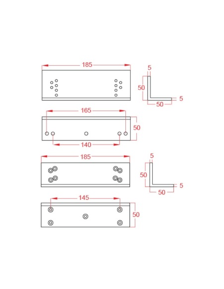 Watchguard Z Bracket for MAGLOC200 Magnetic Locks MAGLOC-LZ200
