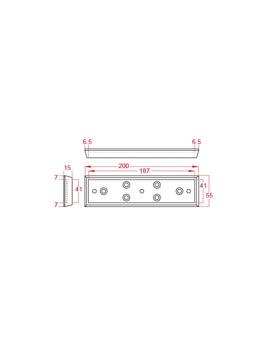 Watchguard Armature Plate Housing for MAGLOC200 MAGLOC-AH200