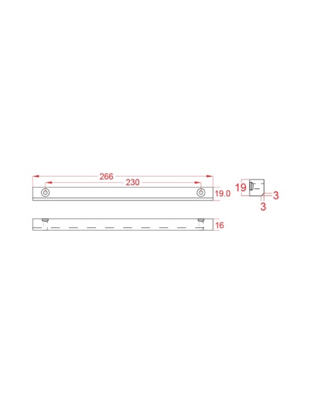 Watchguard Maglock Filler Bar 16mm - MAGLOC-ABL