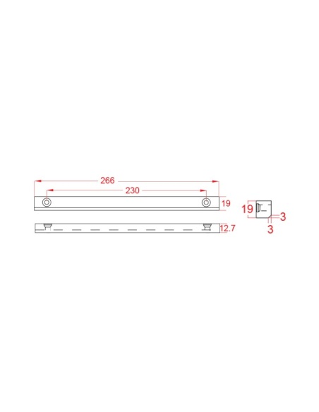 Watchguard Maglock Filler Bar 12.7mm - MAGLOC-ABS
