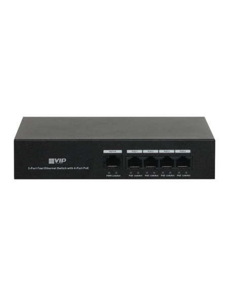 VIP Vision 4-Port Unmanaged PoE Switch - VSPOE-SWA4L
