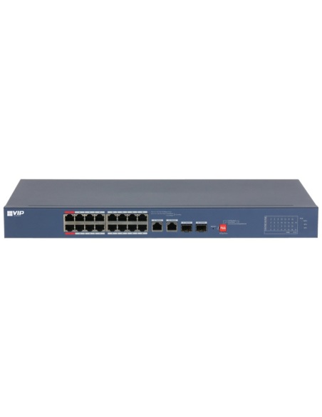 VIP Vision 16-Port Managed Hi-PoE Switch (Fast Ethernet) - VSPOE-SWA16C2