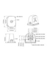VIP Vision Aluminium Junction Box for Bullet Cameras - VSBKTA6330X