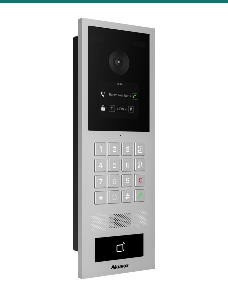 Akuvox S532 keypad door phone — left three-quarter view