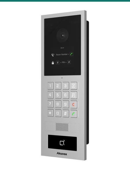 Akuvox S532 keypad door phone — right three-quarter view